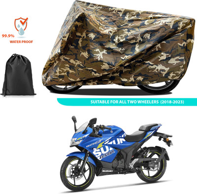 PAGORA Waterproof Two Wheeler Cover for Suzuki(Gixxer SF 150, Yellow)