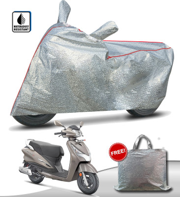 OliverX Waterproof Two Wheeler Cover for Yamaha(Cygnus Ray ZR, Silver)