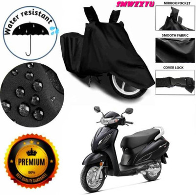 smwzxyu Waterproof Two Wheeler Cover for Universal For Bike(Activa 5G, Black)