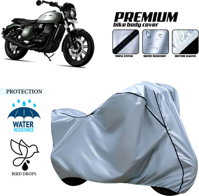 PAGORA Waterproof Two Wheeler Cover for JAWA(42 BS6, Silver)