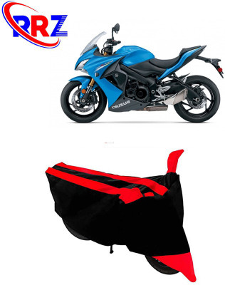 RRZ Waterproof Two Wheeler Cover for Suzuki(GSX S1000F, Black, Red)