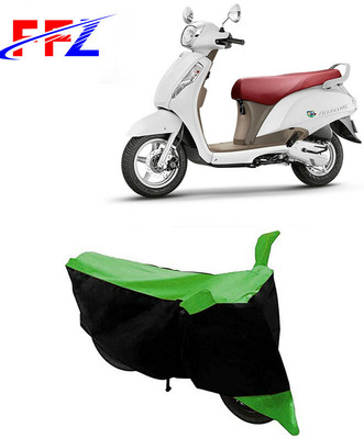 FFZ Two Wheeler Cover for Suzuki(Access SE, Black, Green)