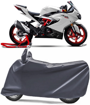 V VINTON Two Wheeler Cover for TVS(Apache RR 310, Grey)