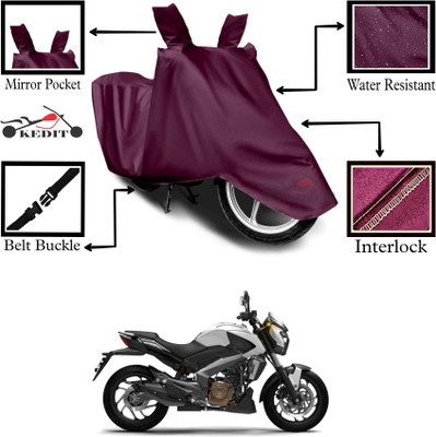 KEDIT Two Wheeler Cover for Universal For Bike(Dominar 400, Maroon)