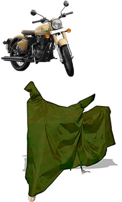 Amexride Two Wheeler Cover for Royal Enfield(Classic 350 Signals, Green)
