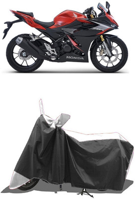 SUGASHRI Waterproof Two Wheeler Cover for Honda(CBR 150R, White, Black)
