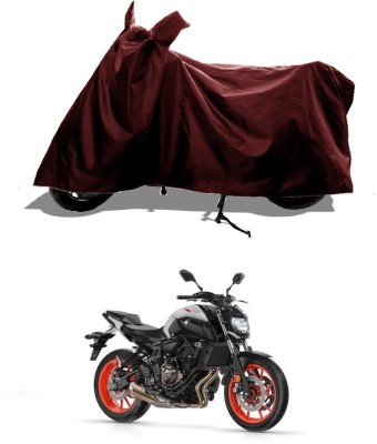 GROFATIK Two Wheeler Cover for Yamaha(MT 07 BS6, Maroon)