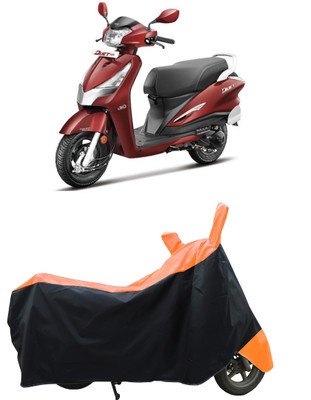 Coxtor Waterproof Two Wheeler Cover for Hero(Duet LX 110CC, Orange)