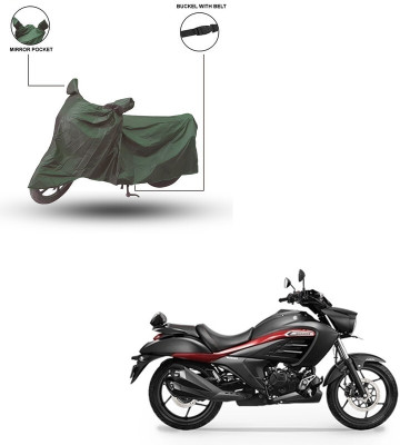 Furnish Flow Two Wheeler Cover for Suzuki(Intruder, Green)
