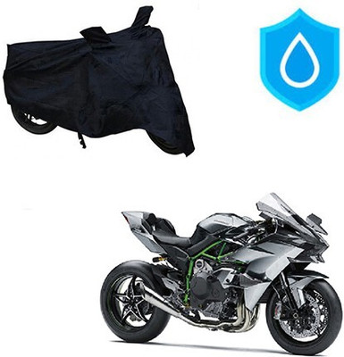 DeepShakshi AUTOMOTIVE Waterproof Two Wheeler Cover for Kawasaki(Ninja, Black)
