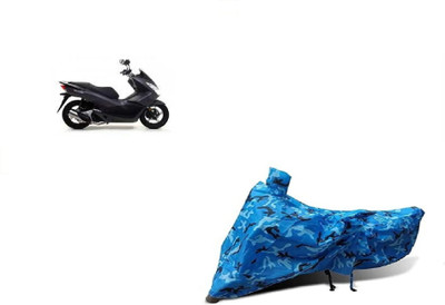 Anlopeproducts Waterproof Two Wheeler Cover for Honda(PCX 125 BS6, Blue)