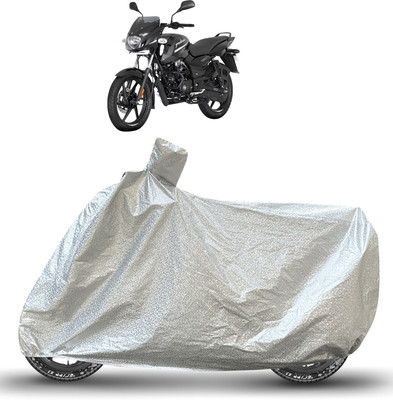 Caronix Waterproof Two Wheeler Cover for Bajaj(Pulsar 125, Silver)