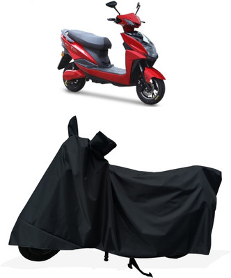 Tricway Two Wheeler Cover for Techo Electra(Raptor BS6, Black)