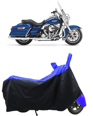 Coxtor Waterproof Two Wheeler Cover for Harley Davidson(Road King, Blue)