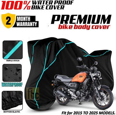 FBC Waterproof Two Wheeler Cover for Yamaha(FZ-X, Black)