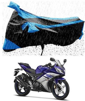 DeepShakshi AUTOMOTIVE Two Wheeler Cover for Yamaha(YZF-R15 V2, Blue, Black)
