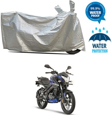 Genipap Waterproof Two Wheeler Cover for Bajaj(Pulsar NS-160, Silver)