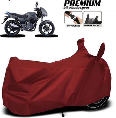 smwzxyu Waterproof Two Wheeler Cover for Bajaj(Pulsar 125, Maroon)