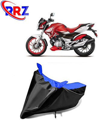 RRZ Waterproof Two Wheeler Cover for Hero(CBZ TYPE 1, Black, Blue)