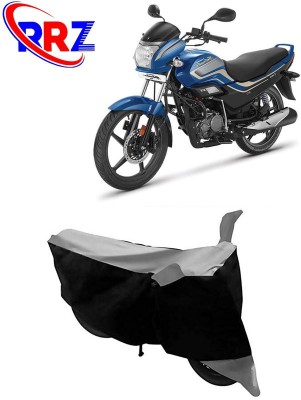 RRZ Waterproof Two Wheeler Cover for Hero(Super Splendor, Black, Grey)