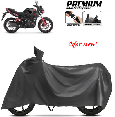 smwzxyu Waterproof Two Wheeler Cover for Bajaj, Hero, Honda, TVS, Ola(Black)