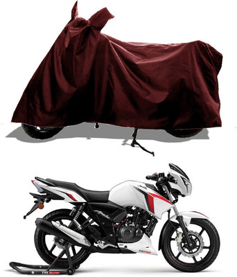 GROFATIK Two Wheeler Cover for TVS(Apache RTR 160, Maroon)
