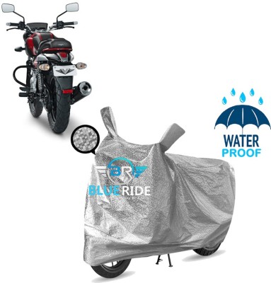 BLUERIDE Two Wheeler Cover for Bajaj(V12, Silver)