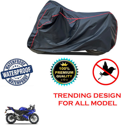 THE REAL ARV Waterproof Two Wheeler Cover for Yamaha(YZF R15 V3 BS6, Black)