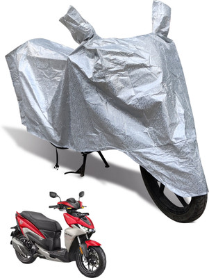 MOCKHE Waterproof Two Wheeler Cover for Hero(Silver)