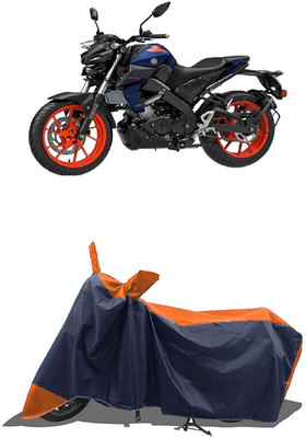SUGASHRI Waterproof Two Wheeler Cover for Yamaha(MT-15, Orange, Blue)