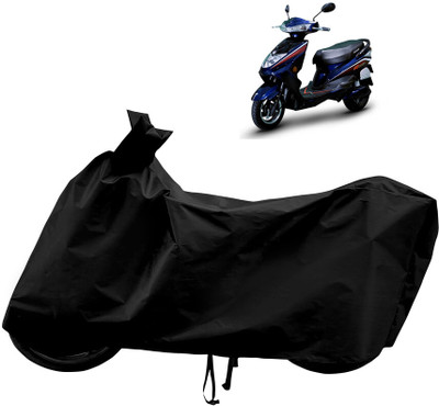 Horseyaart Waterproof Two Wheeler Cover for Okinawa(Ridge Plus, Black)