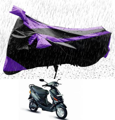 RONISH Waterproof Two Wheeler Cover for Hero(E Sprint, Purple, Black)