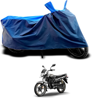 CODOKI Waterproof Two Wheeler Cover for Bajaj(Platina 110, Black, Blue)