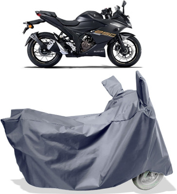 Amexride Two Wheeler Cover for Suzuki(Gixxer 250, Grey)
