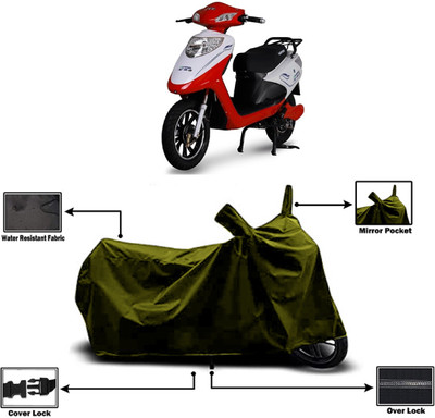 Amexride Two Wheeler Cover for Ampere(V 48, Green)