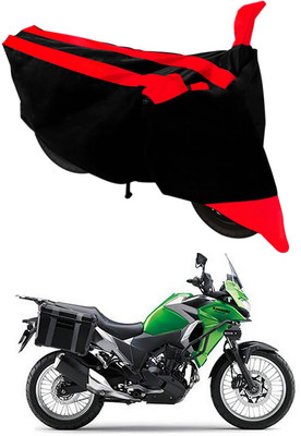 Furious3D Two Wheeler Cover for Kawasaki(Versys X 300, Red, Black)