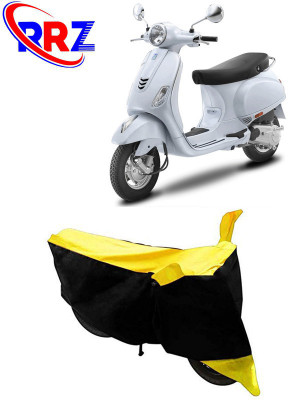 RRZ Waterproof Two Wheeler Cover for Vespa(Vespa LX 125, Black, Yellow)