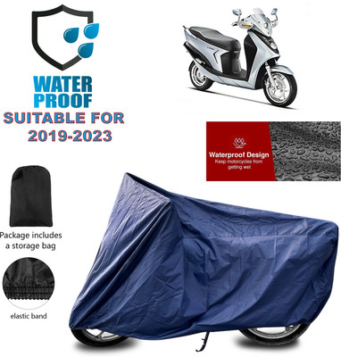 GOSHIV-car and bike accessories Waterproof Two Wheeler Cover for Hero(Leap Hybrid SES BS6, Blue)