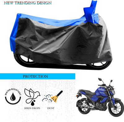 SnehaSales Waterproof Two Wheeler Cover for Yamaha(FZ-Fi Version 3.0, Grey, Blue)