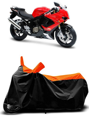 THE REAL ARV Waterproof Two Wheeler Cover for Hyosung(GT250R, Orange)