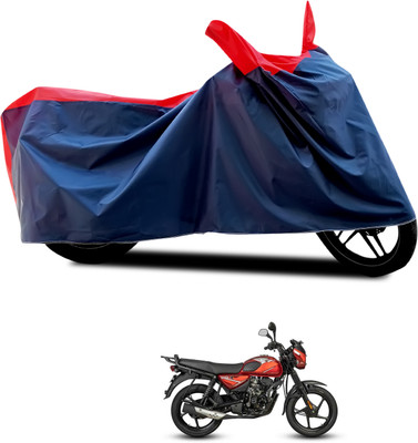PAGORA Waterproof Two Wheeler Cover for Bajaj(CT110, Black, Red)