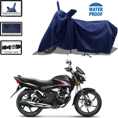 HWSXQAE Waterproof Two Wheeler Cover for Honda(Shine, Blue)