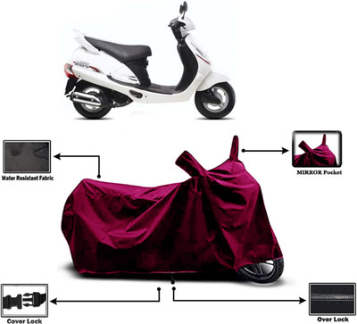 Amexride Two Wheeler Cover for Mahindra(Duro, Maroon)