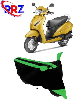 RRZ Waterproof Two Wheeler Cover for Honda(Activa 5G, Black, Green)