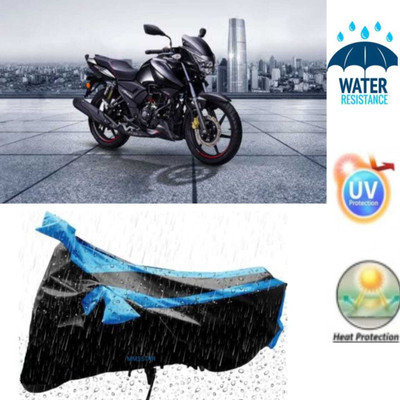 MMSSTAR Waterproof Two Wheeler Cover for TVS(Apache RTR 200, Black)
