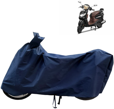 Horseyaart Waterproof Two Wheeler Cover for Hero(MotoCorp Pleasure Plus, Blue)