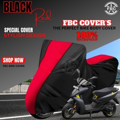 FBC Waterproof Two Wheeler Cover for Ather(450 X, Black)