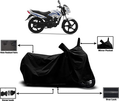 Amexride Two Wheeler Cover for TVS(Sport KS BS6, Black)