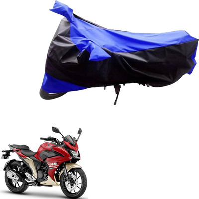 Mdstar Waterproof Two Wheeler Cover for Yamaha(Fazer, Black, Blue)