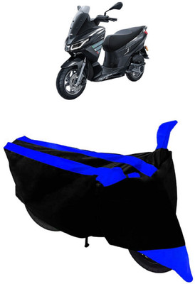 ABORDABLE Two Wheeler Cover for Aprilia(SXL 125 BS6, Black, Blue)
